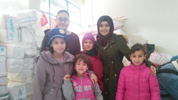 Türkiye Odalar ve Borsalar Birliği Fen Lisesinden Türkmen Kardeşlerine Yardım Eli Uzandı