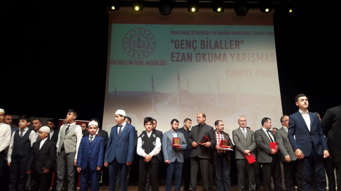 Genç Bilâller Ezan Okuma Yarışmasında Türkiye İkincisi Çankırıdan  