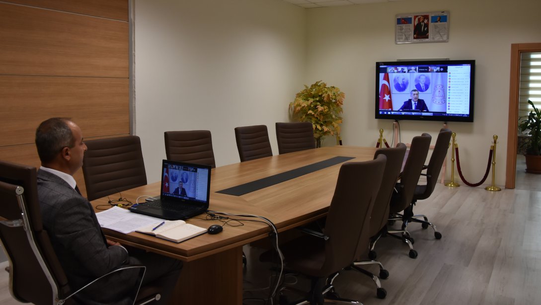 Milli Eğitim Bakanımız Sayın Ziya SELÇUK Başkanlığında İl Müdürleri İle Telekonferans Toplantısı Yapıldı