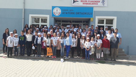 Orta Atatürk Ortaokulu TÜBİTAK Sergisi Açıldı