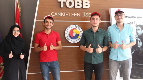 Türkiye 130uncusu Çankırı Fen Lisesinden