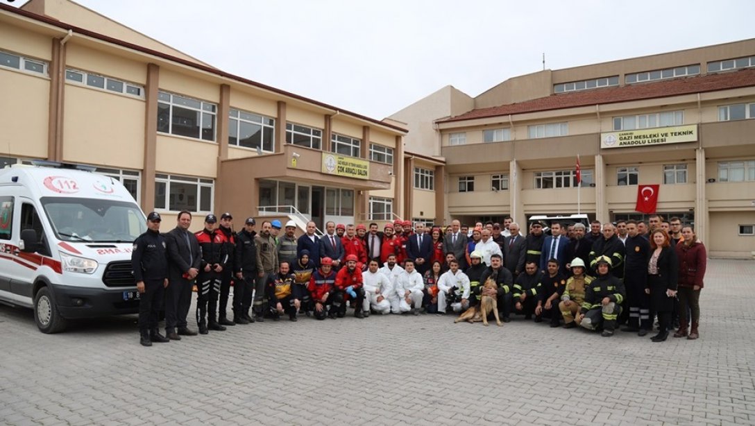 Sivil Savunma Günü Etkinlikleri Kapsamında Deprem Tatbikatı Yapıldı