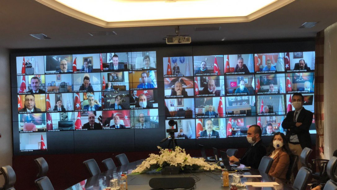 Milli Eğitim Bakanımız Sayın Ziya Selçuk Başkanlığında, İl Müdürleri İle Telekonferans Toplantısı Gerçekleştirildi