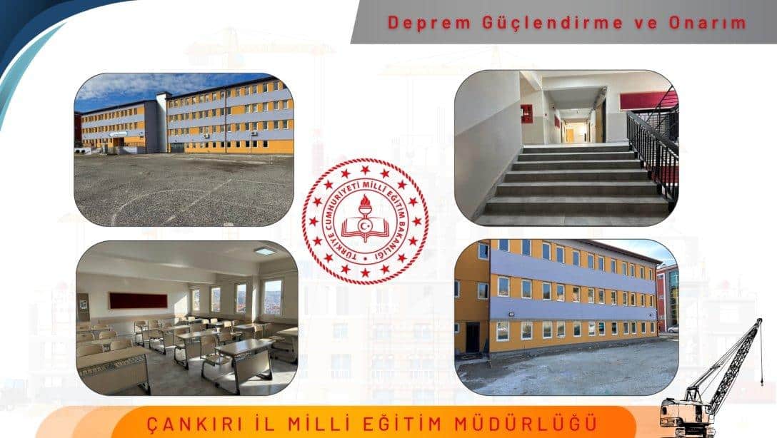 Atatürk Ortaokulu Deprem Güçlendirme ve Onarım Çalışmaları Tamamlandı